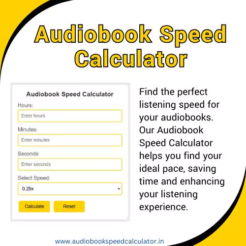 Audiobook Speed Calculator